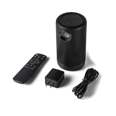 Metallic Smart Pico Projector Fidelity Speaker Android 8.1 Untuk Berkemah
