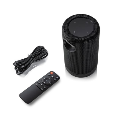 Metallic Smart Pico Projector Fidelity Speaker Android 8.1 Untuk Berkemah