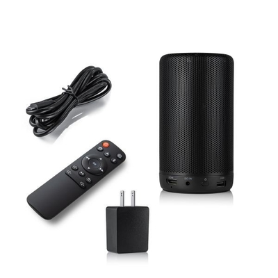 Metallic Smart Pico Projector Fidelity Speaker Android 8.1 Untuk Berkemah