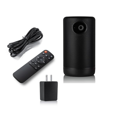Metallic Smart Pico Projector Fidelity Speaker Android 8.1 Untuk Berkemah