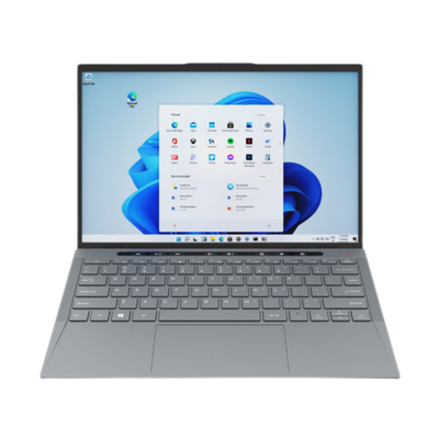 Komputer Laptop Portabel 14 inci TigerLakeU 1115G4 128GB SSD Windows 10 Metallic Grey
