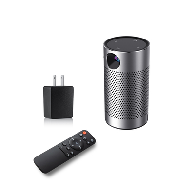854*480 Mini Wifi Smart Pico Projector Metalic HD DLP Projector Baterai 4400maH